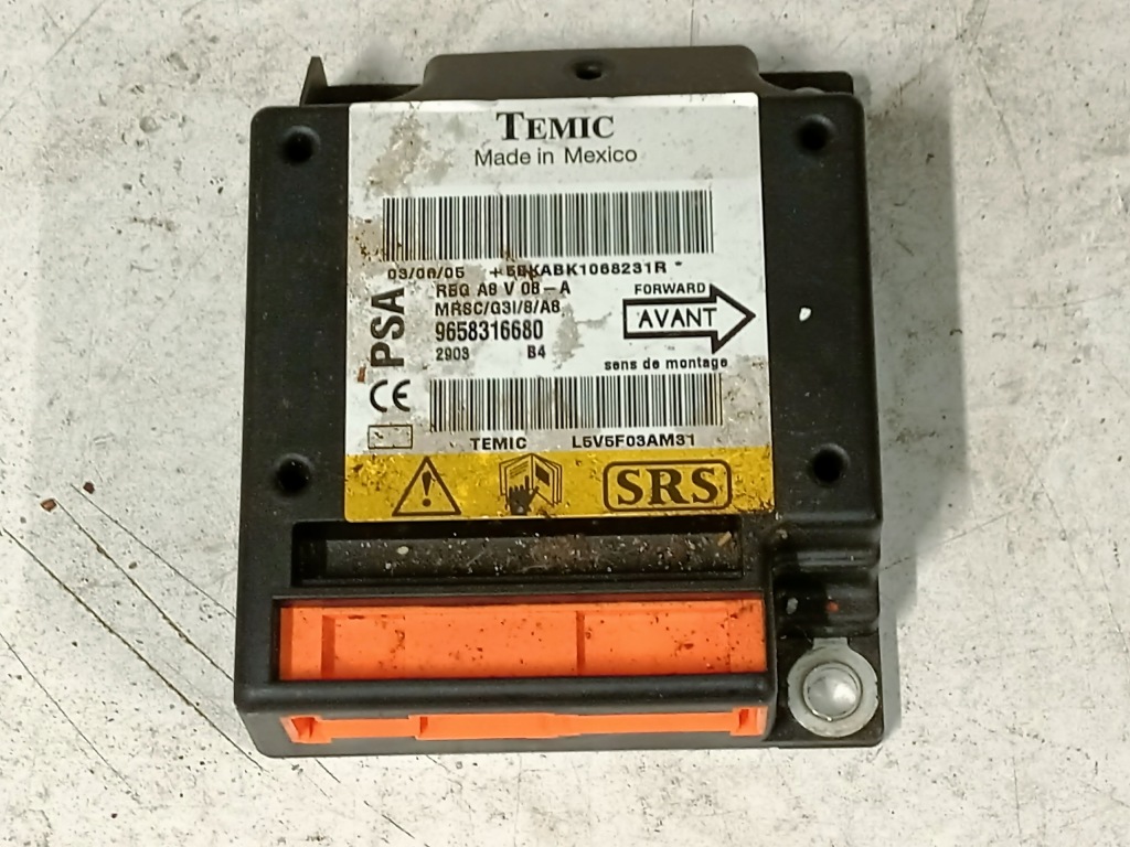 фото №1, Модуль подушка безпеки citroen c3 i 9658316680