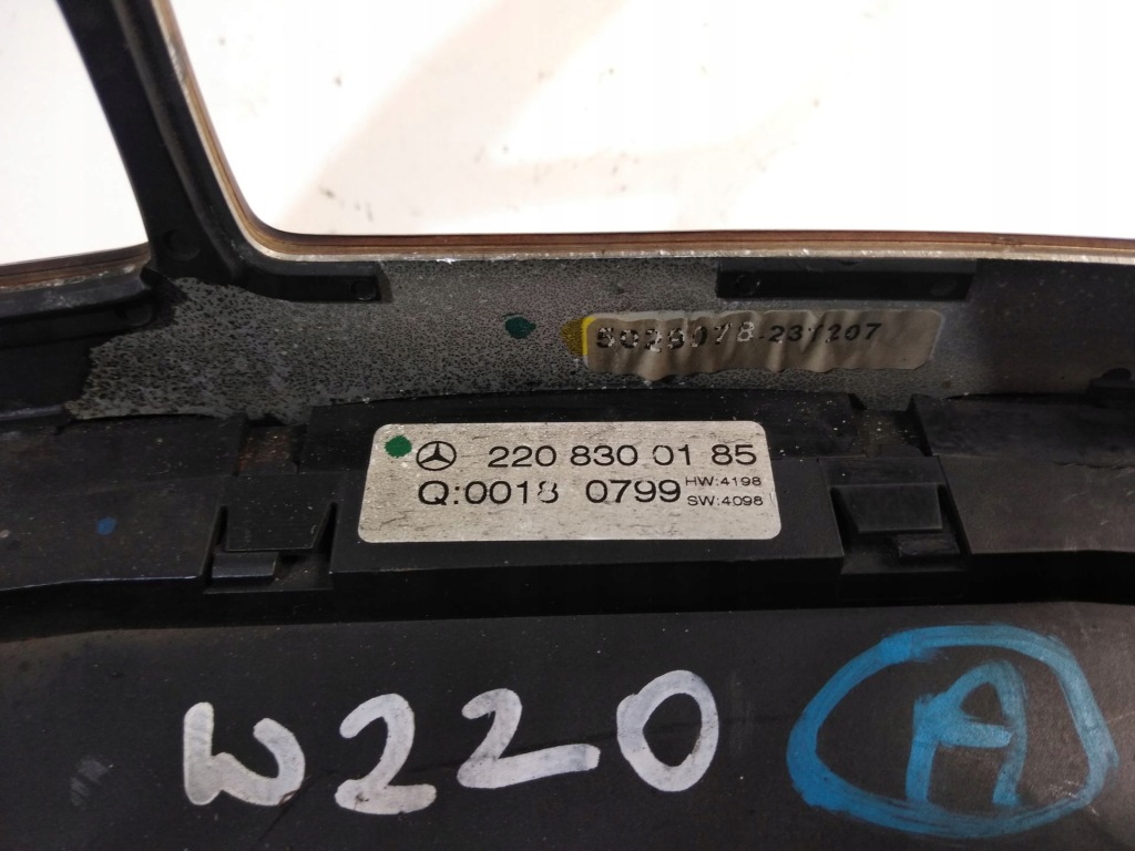 фото №10, Панель обдув кондиціонера рамка mercedes w220