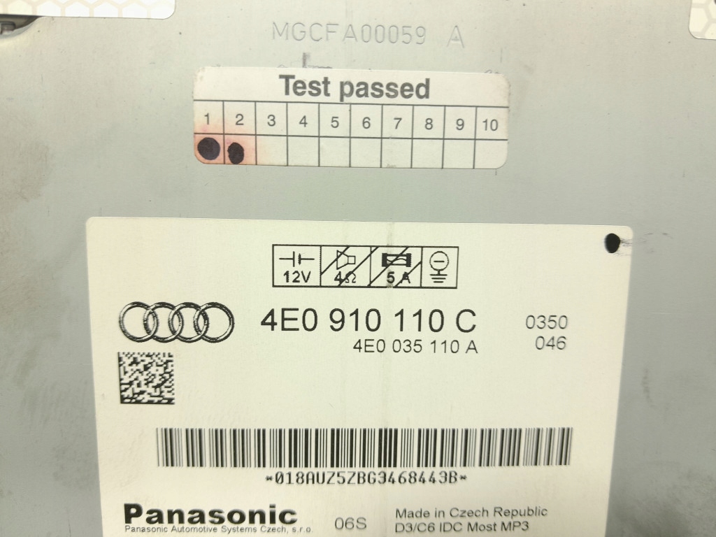 фото №5, Audi a6 c6 чейнджер cd 4e0910110c