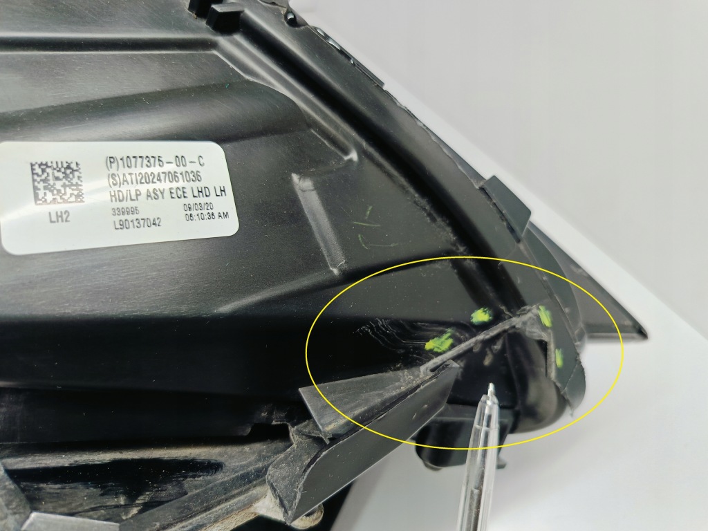 Tesla model 3 m3 3 17- фара левая перед передняя full led европа  1077375-00-c Доставка