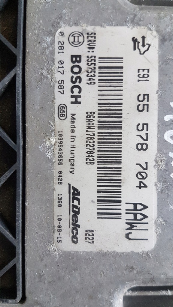 фото №2, Блок керування двигуна 0281017587