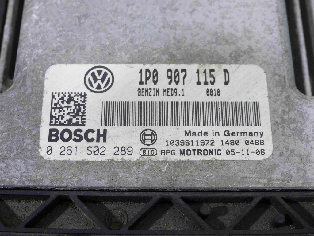 фото №3, Бортовий комп'ютер набір seat leon ii 1p0907115d 2.0 tfsi