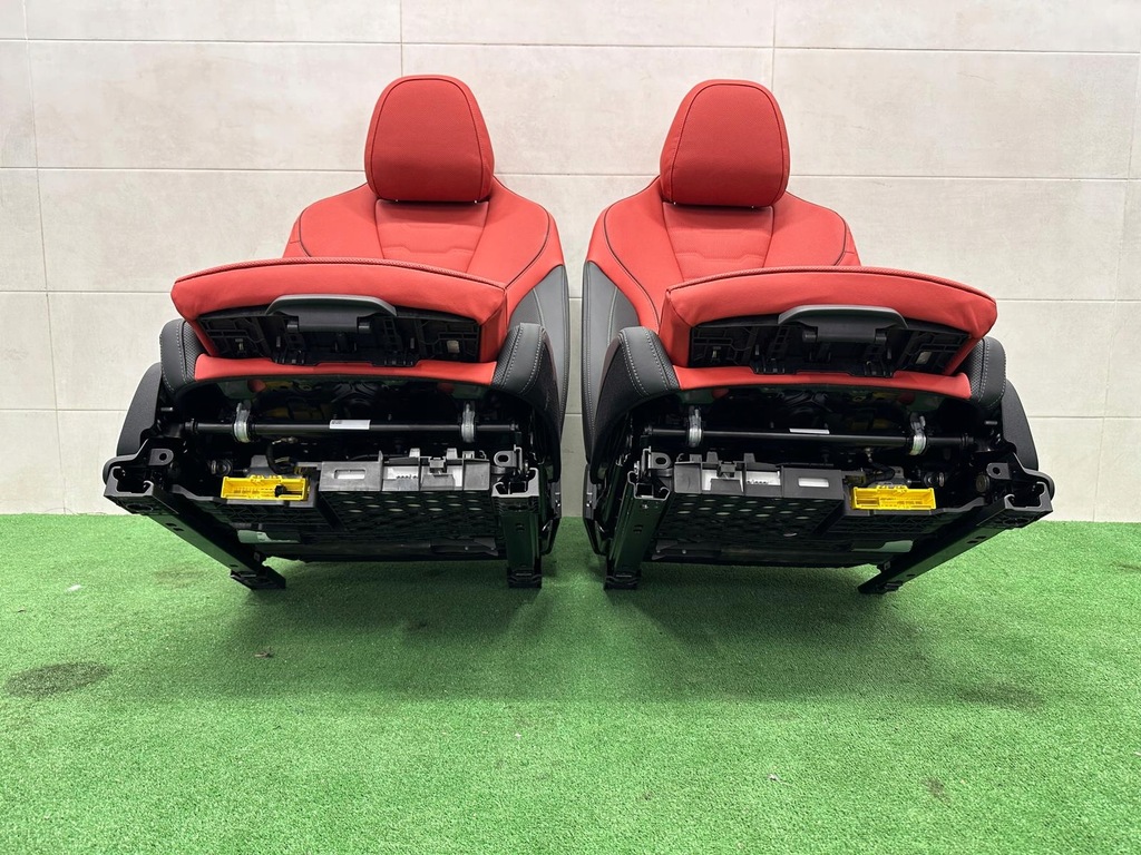 фото №7, Bmw 8 g16 обивка сиденья заднее сиденье обшивки туннель кожа fiona rot