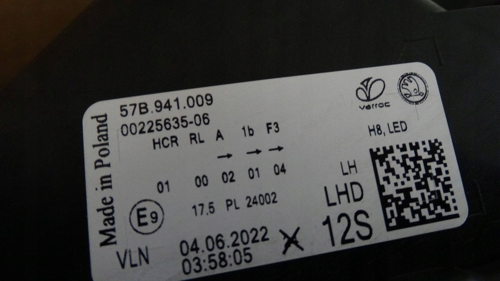 фото №7, Лампа лівий перед 57b941009 skoda karoq lift led