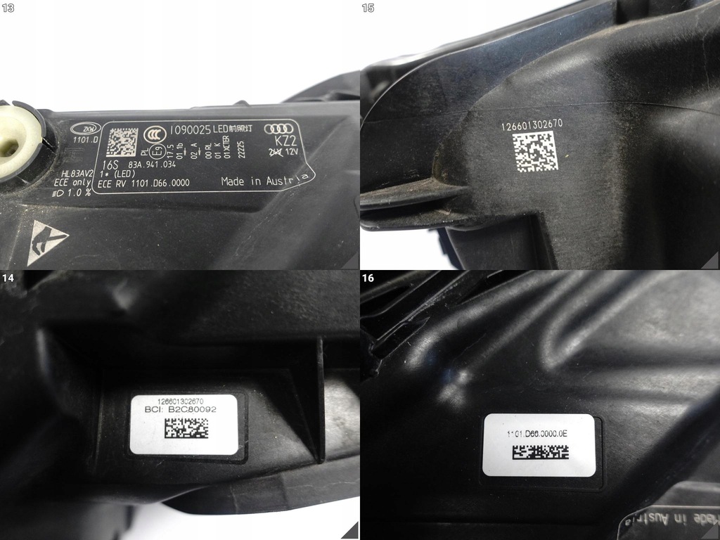 фото №11, Audi q3 ii 2 f3 83a 18- лампа full led правая перед europa 034 повреждённая