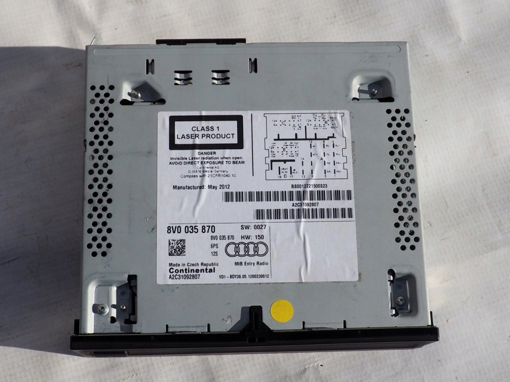 фото №4, Ap радіо програвач дисків cd 8v0035870 audi a3 8v