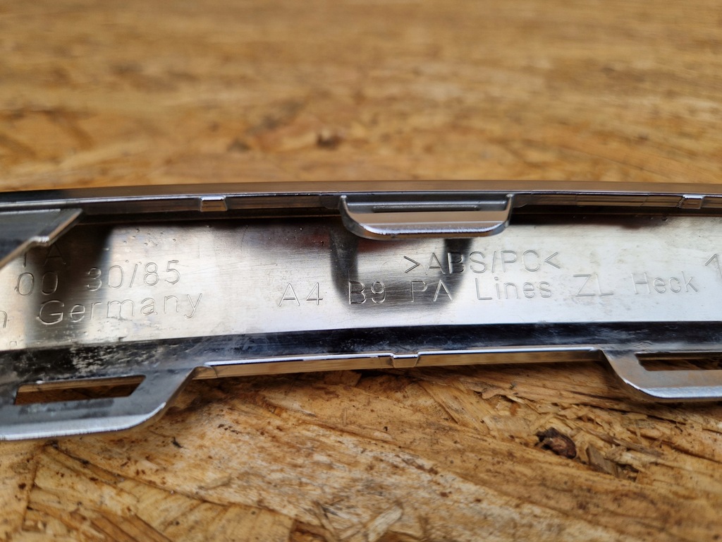 фото №8, Молдинг бампера задняя audi a4 b9 sedan хром