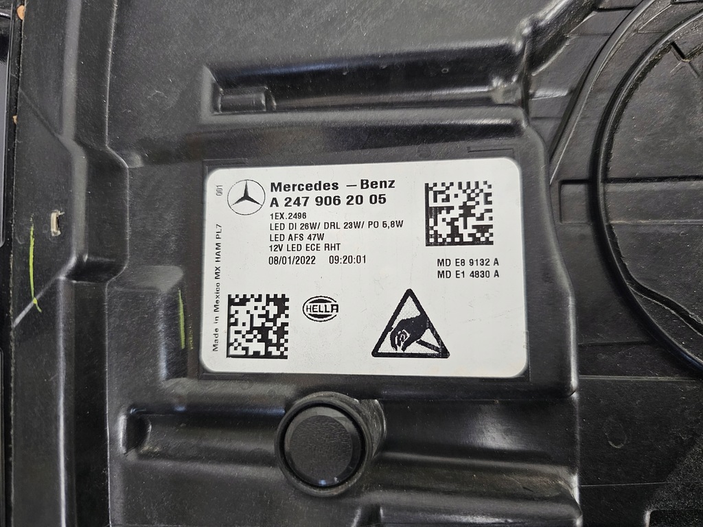 фото №14, Mercedes w247 glb лампа led правый перед a2479062005