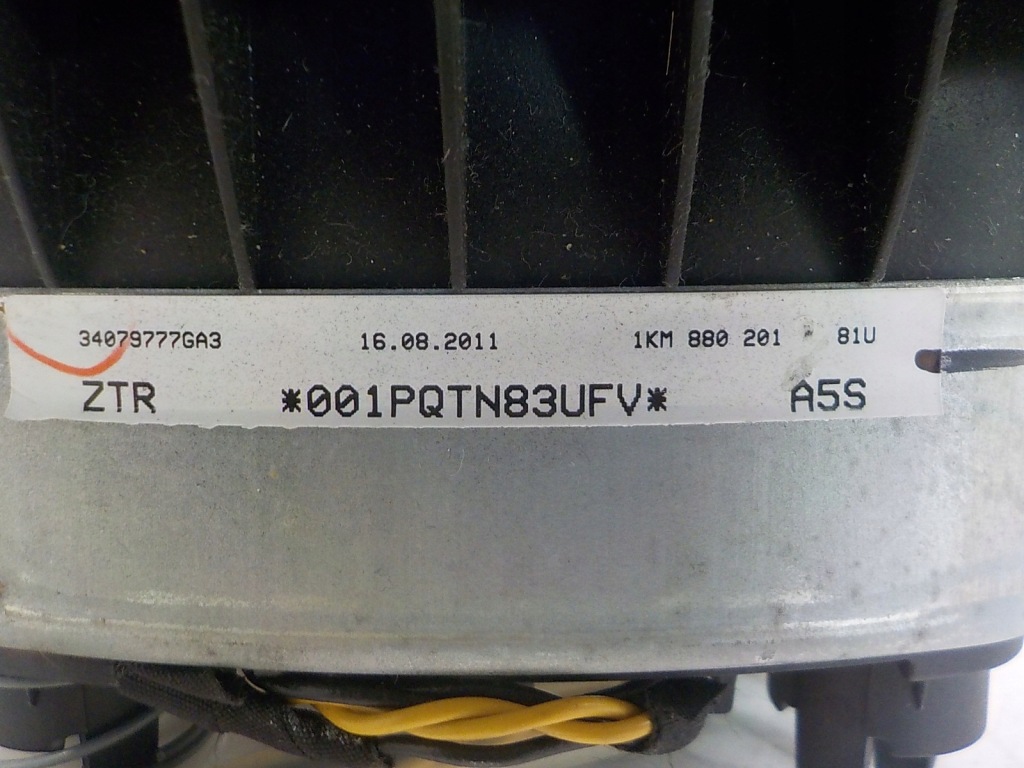 фото №8, Vw jetta v polo golf vi подушка водителя air bag 1km880201 подушка безопасности