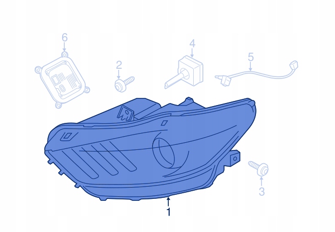 фото №5, Ford mustang лампа левая перед led 2018-2023