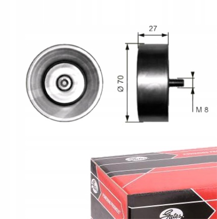 фото №1, Ролик направляющая направляющая ремень gates do bmw 6 e63 635