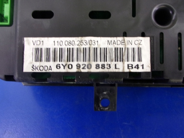 фото №6, Skoda fabia i lift 1.4 лічильник прилади 6y0920883l