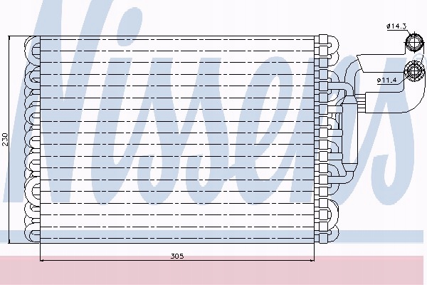 фото №15, Испаритель кондиционера [nissens]