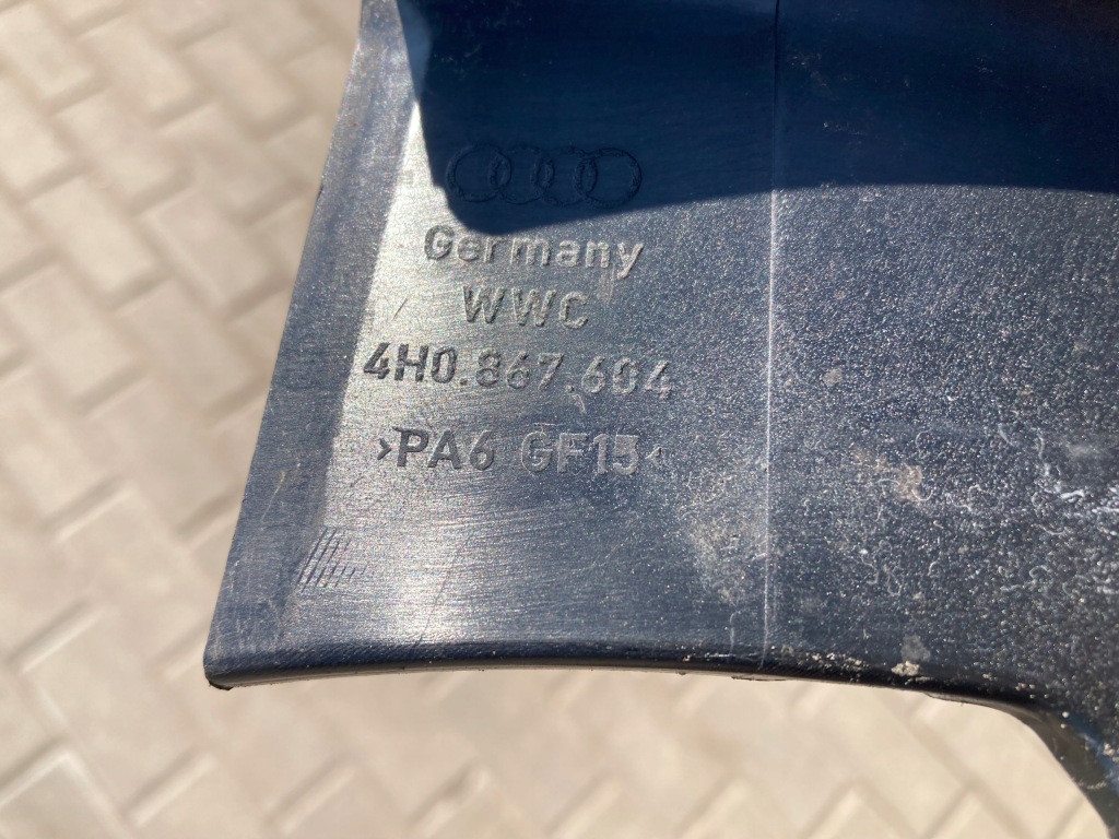 фото №4, Audi a8 d4 молдинг защита рамки дверь правый задняя 4h0867604