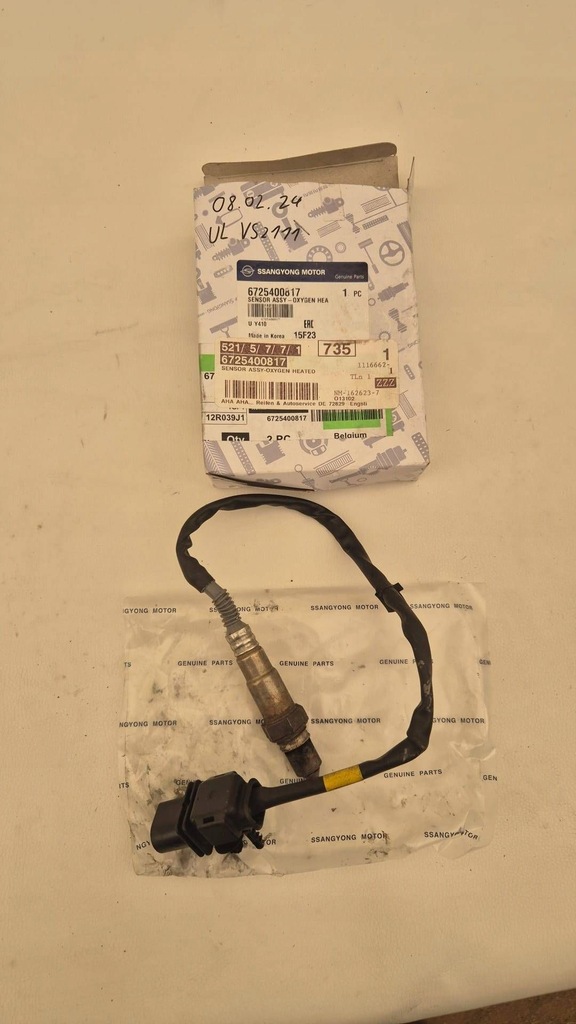 фото №1, Ssangyong датчик лямбда-зонд 6725400817 nowa
