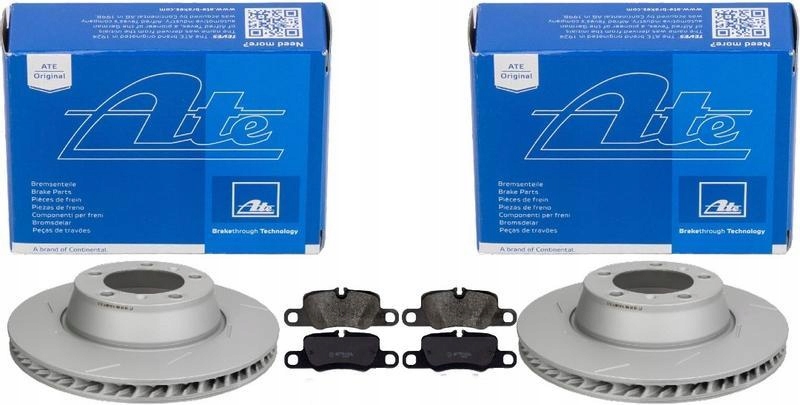 фото №1, Ate гальмівні диски+ гальмівні колодки задня porsche panamera 970 971 330mm
