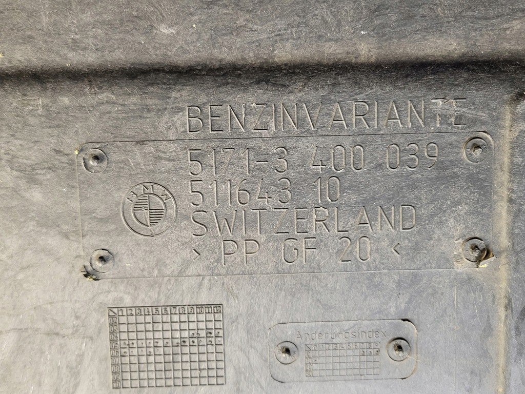 фото №10, Защита подвеска корпус нижняя плита левый задняя bmw x3 e83 оригинальный номер