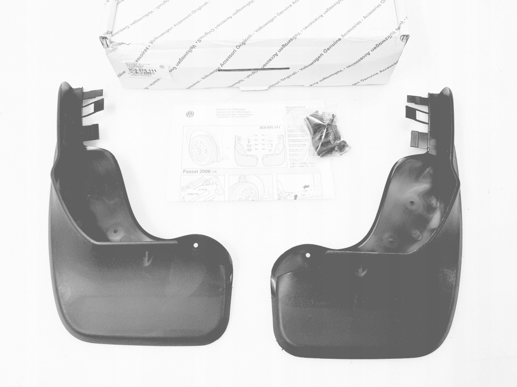 фото №1, Брызговики передние оригинальные vw passat b6 06-2010