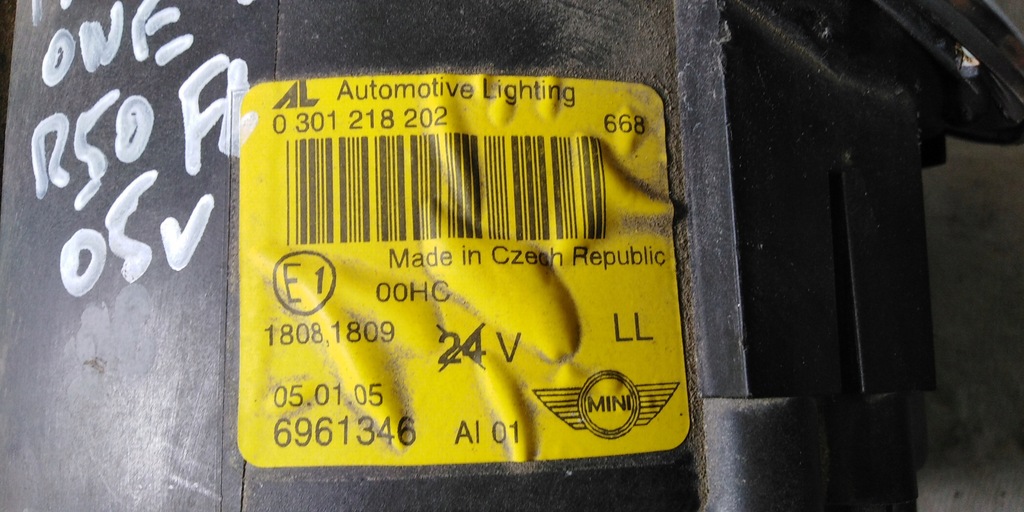 фото №10, Mini r50 r52 lift лампа правая перед eu orygina 05r