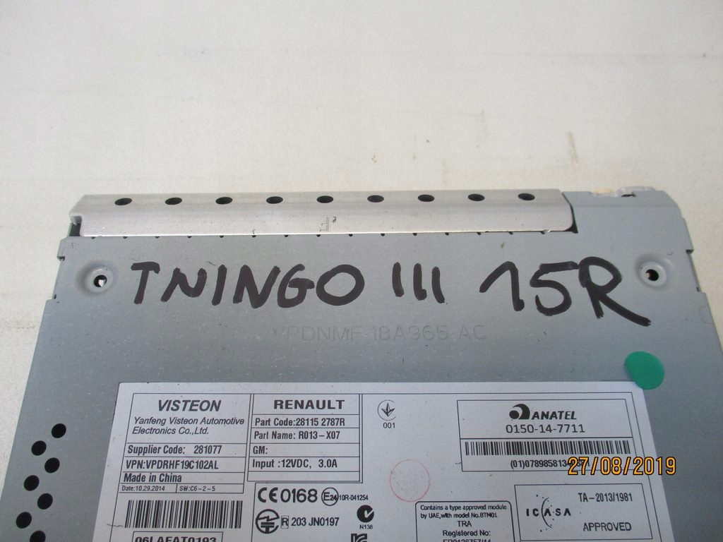 фото №2, Радио usb renault twingo iii