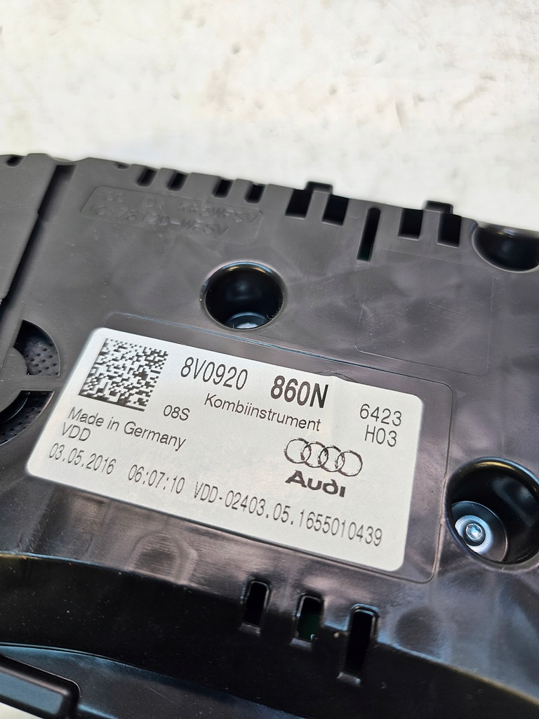 фото №7, Лічильник прилади audi a3 8v 1.4 tfsi 8v0920860n europa