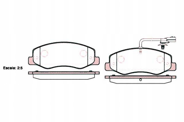 фото №2, Roadhouse 21442.01 набір гальмівних колодок гальмівних, гальма дискові