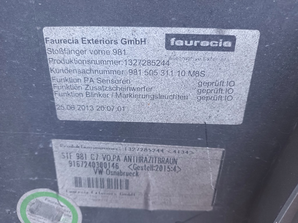 фото №8, Бампер передній porsche cayman s 981 перед 12 - 16