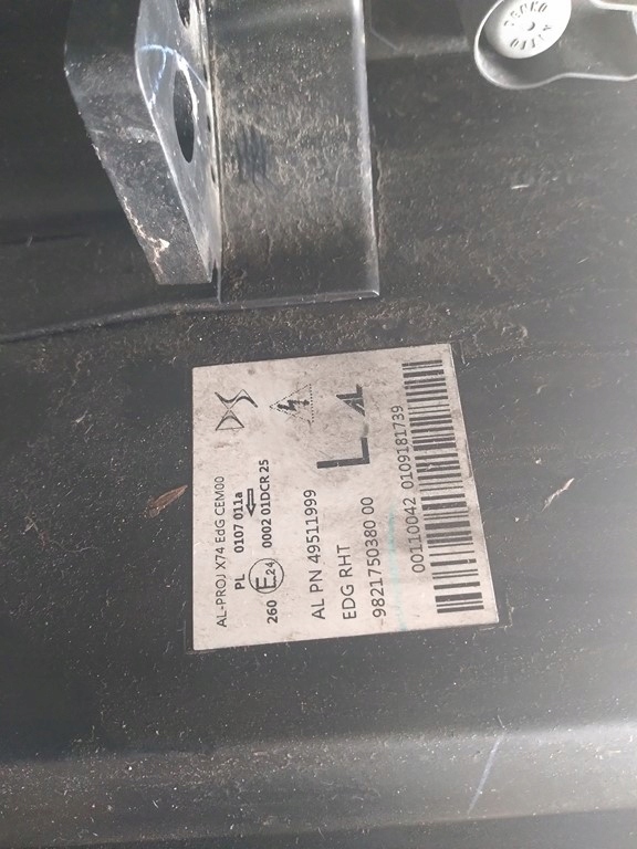 фото №6, Citroen ds7 led лампа перед передня ліва 9821750380 права 9821750280