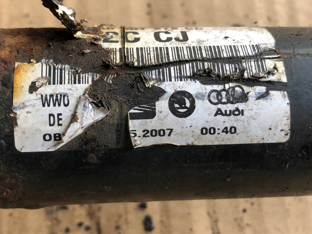 фото №6, Привідний вал права vw skoda audi 1k0407272cc