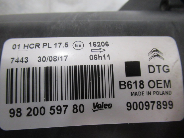 фото №11, Citroen c3 iii лампа передня перед права anglia