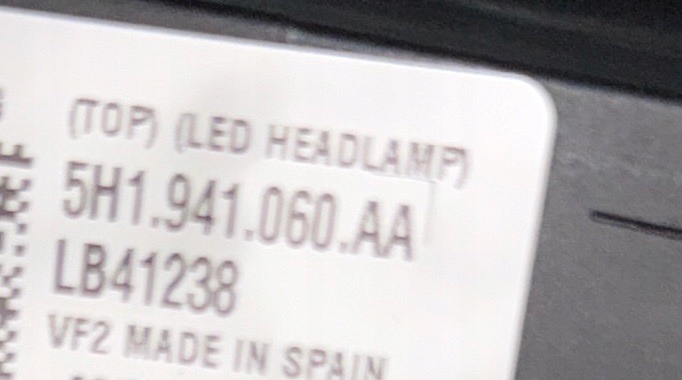 фото №14, Vw golf 8 lift lci лампы перед iq light серебристый top led полный idealne