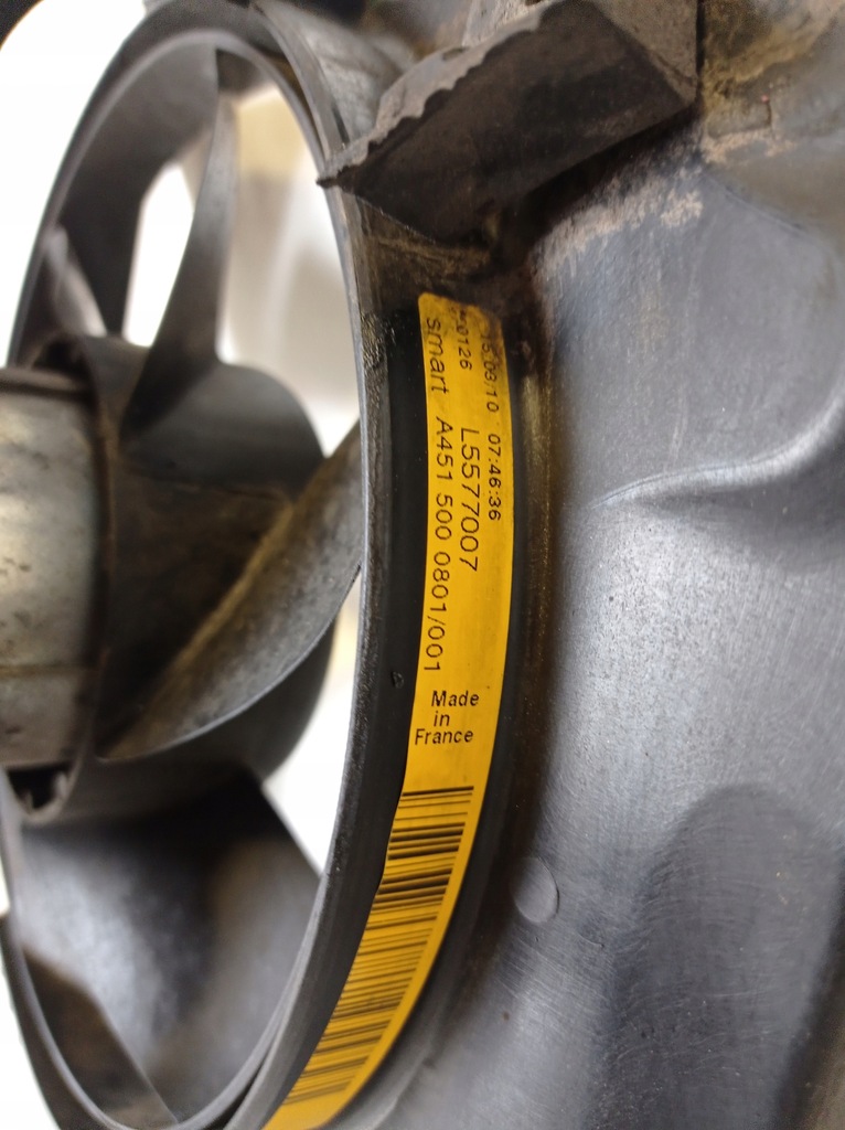 фото №5, Вентилятор smart 0.8 cdi 0009060400 a4515000801