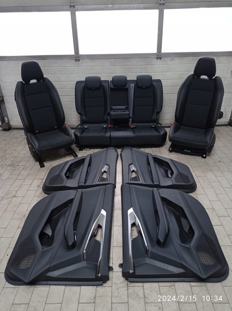 фото №1, Сидіння заднє сидіння обшивки комплект renault austral напівшкіра стан b.dobry