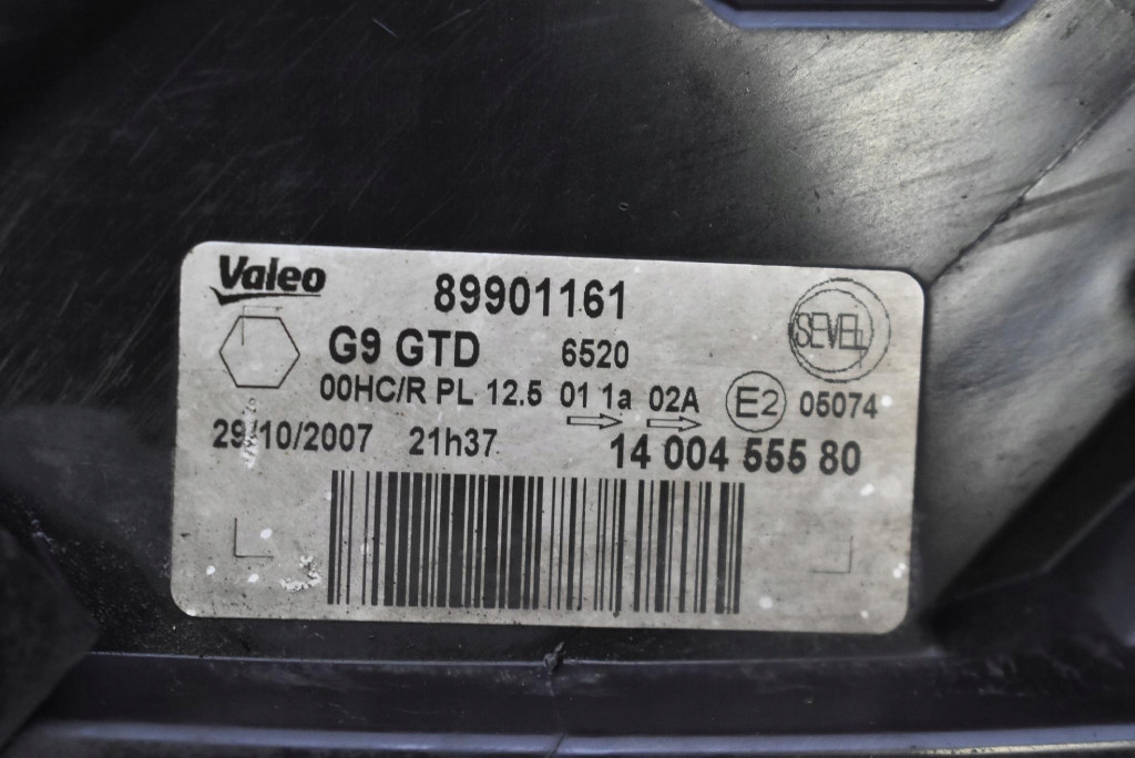 фото №6, Фара левый лампа перед eu 89901161 fiat scudo 2 ii 07-16