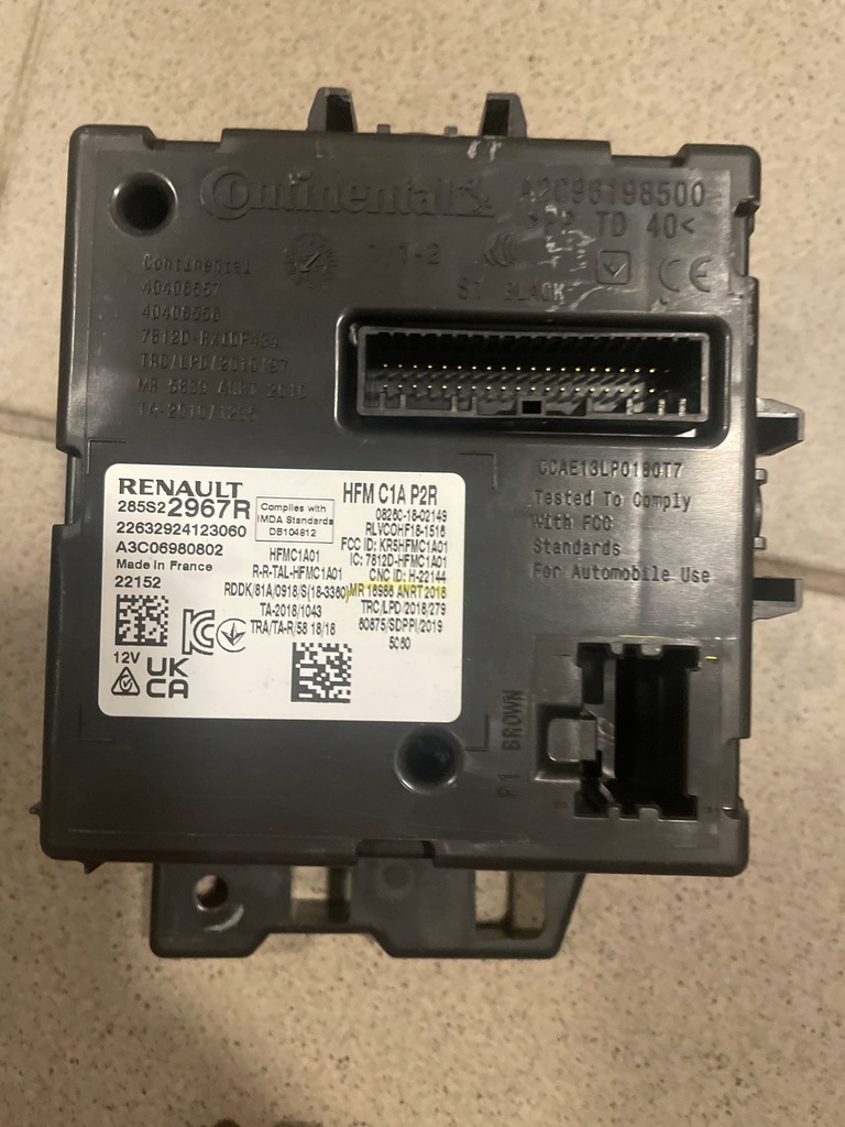 фото №1, Megane iv lift модуль hfm 2022rok