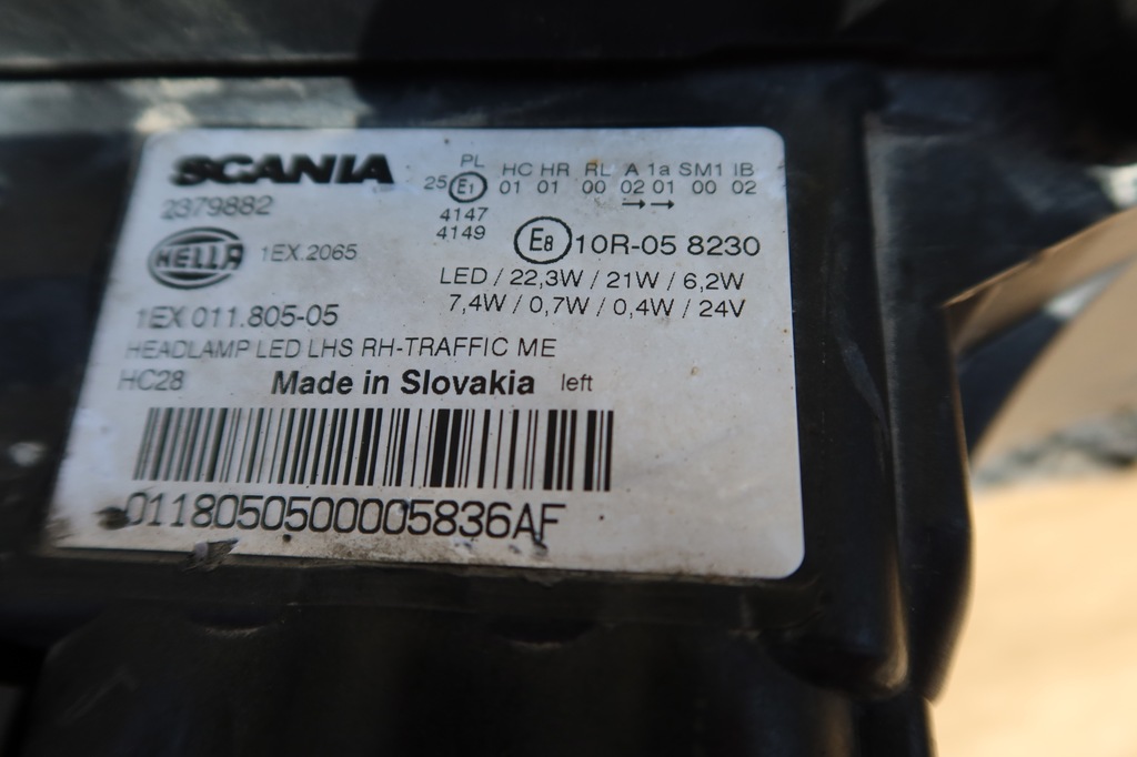 фото №5, Scania full led ліва r s ngt 2379882 лампа лампи