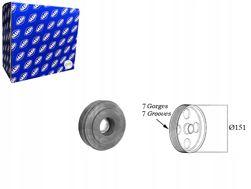 фото №1, Шкив коленчатого вала коленчатого opel movano b renault master iii 2.3d