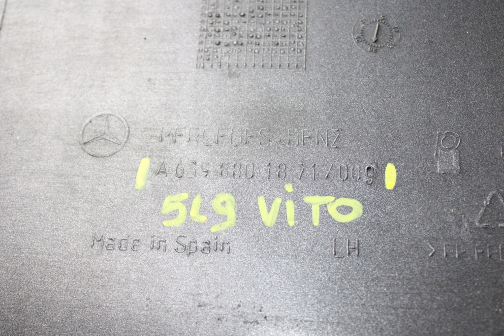 фото №6, Mercedes vito w639 уголок обшивка бампера левый задняя a6398801271