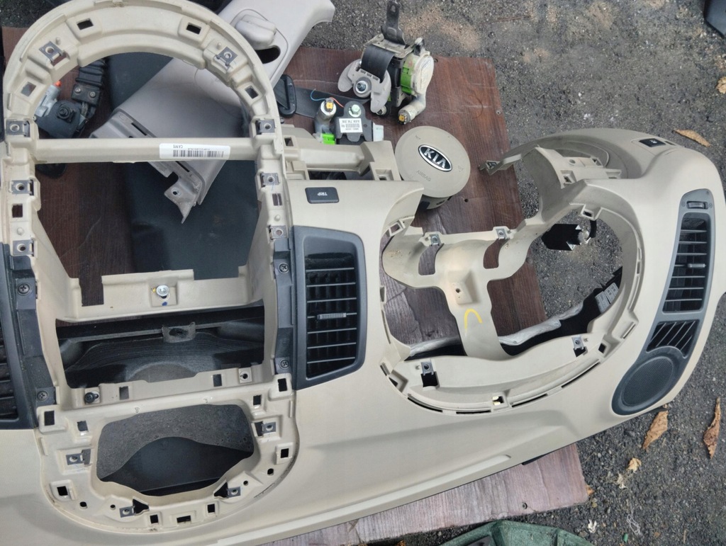 фото №6, Панель приладів консоль подушка безпеки набір kpl kia soul i 08-14