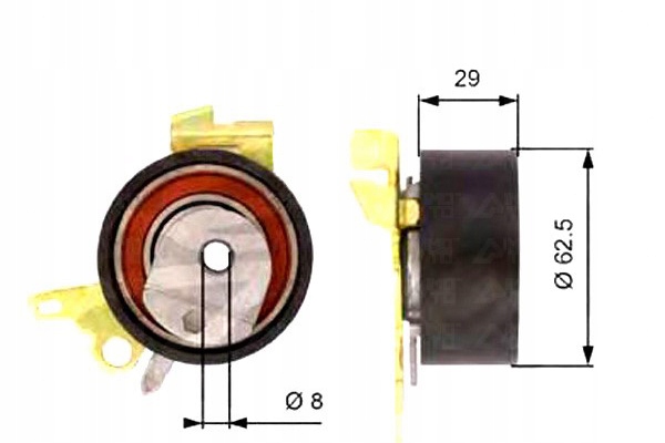 фото №2, Ролик натяжная ремень распределительного вала citroen c4 c4 i c5