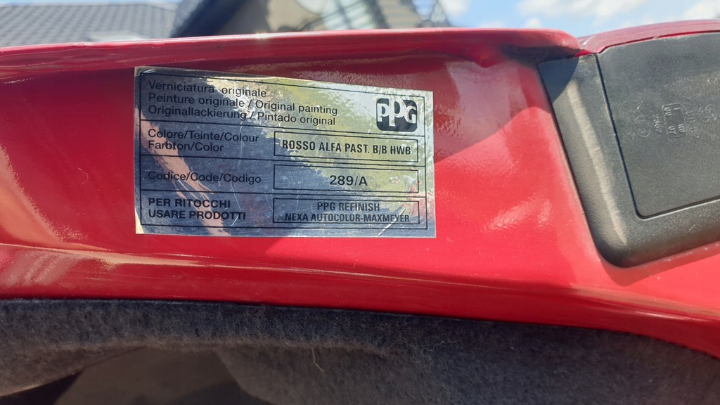 фото №4, Дверь левая перед задняя alfa romeo 159 лак 289/a