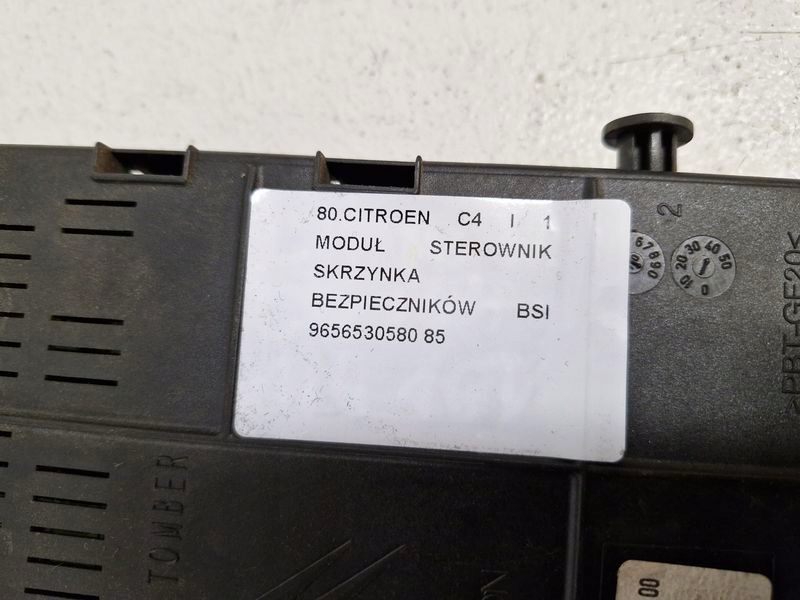 фото №6, Citroen c4 1 i модуль блок керування коробка запобіжників bsi 9656530580