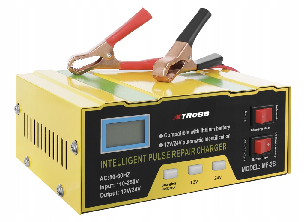 фото №7, Випрямляч автомобільний 12v i 24v зарядний пристрій акумулятор 10a універсальний