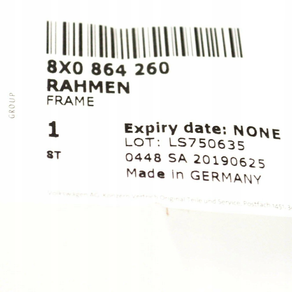 фото №7, Audi a1 8x центральный console retaining frame 8x0864260