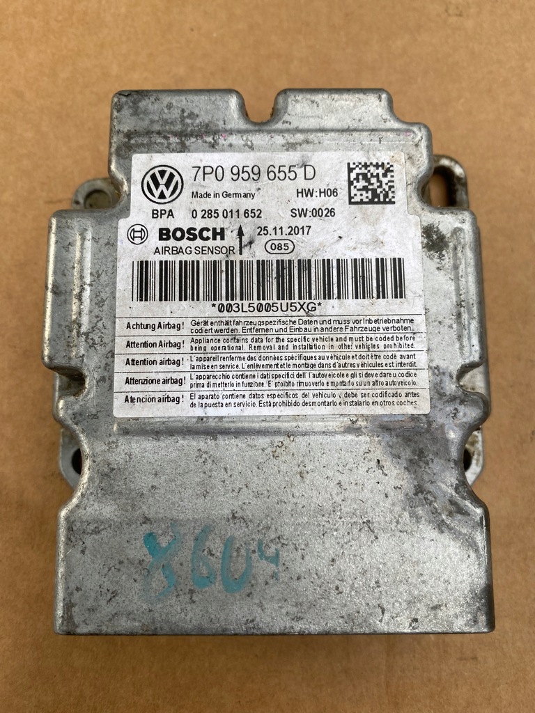 фото №1, Vw touareg cayenne датчик подушок 7p0959655d