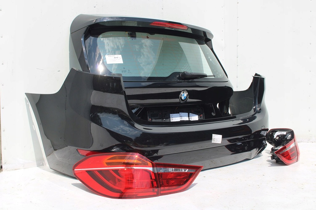 фото №6, Bmw 2 f46 lci задняя крышка багажника багажника бампер задний alpinweiss цвет + лампы t