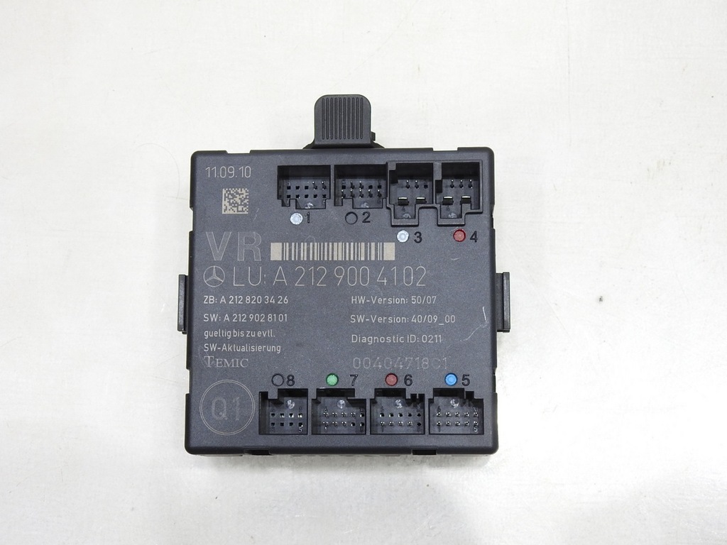 фото №1, Модуль блок управления дверь правый перед mercedes w212