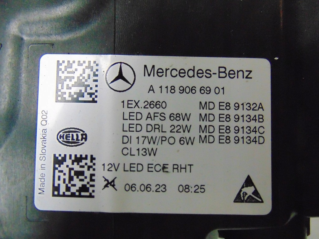 фото №16, Лампа ліва перед mercedes cla w118 lift a1189066901 europa