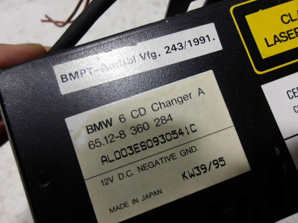 фото №7, Чейнджер дисков cd bmw e36 e38 e39 e46 e53 8360284