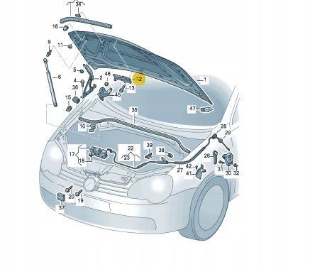 фото №13, Volkswagen оригінальний номер 1q0.823.480 засувка замка капот